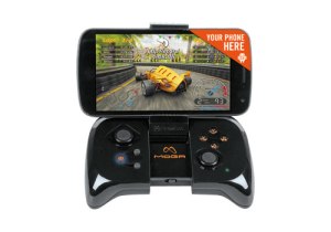 Moga gaming controller attached to a phone 